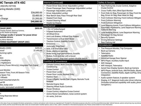 Certified 2023 GMC Terrain AT4 w/ Tech Package AWD/4WD image 10