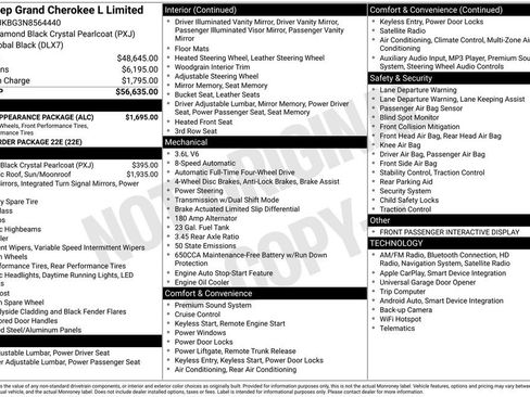 Used 2022 Jeep Grand Cherokee L Limited w/ Black Appearance Package image 8