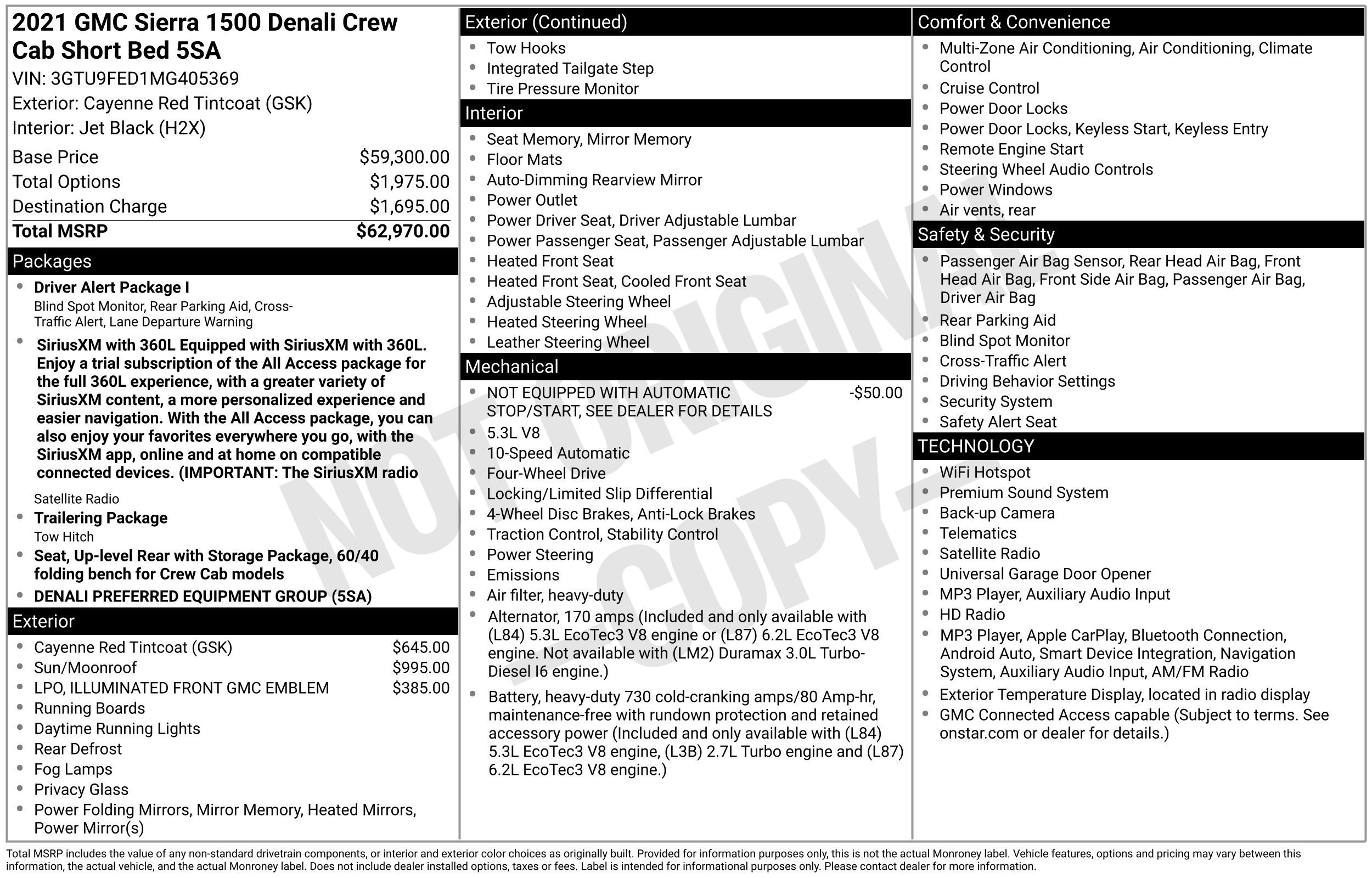 Used 2021 GMC Sierra 1500 Denali AWD/4WD image 2