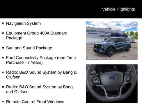 New 2026 Ford Explorer ST w/ Sun And Sound Package AWD/4WD image 7