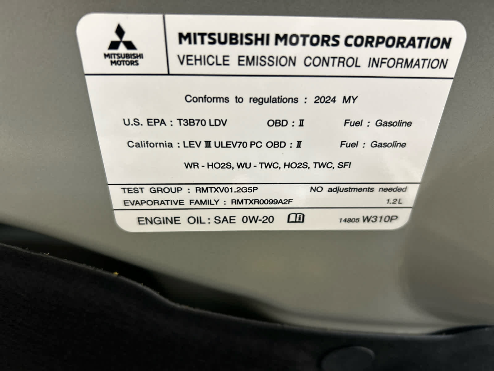 Used 2024 Mitsubishi Mirage Black Edition FWD image 11