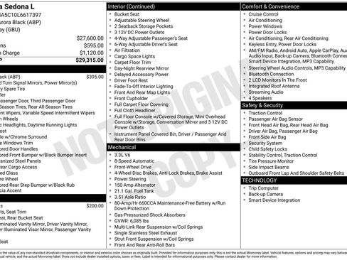 Used 2020 Kia Sedona L FWD image 1