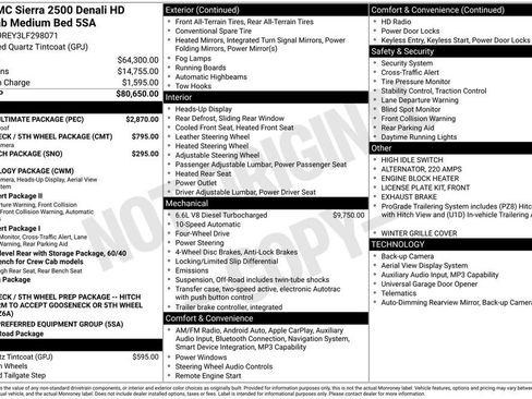 Used 2020 GMC Sierra 2500 Denali w/ Denali Ultimate Package AWD/4WD image 4