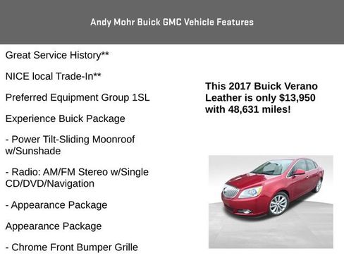 Used 2017 Buick Verano Leather w/ Experience Buick Package image 4
