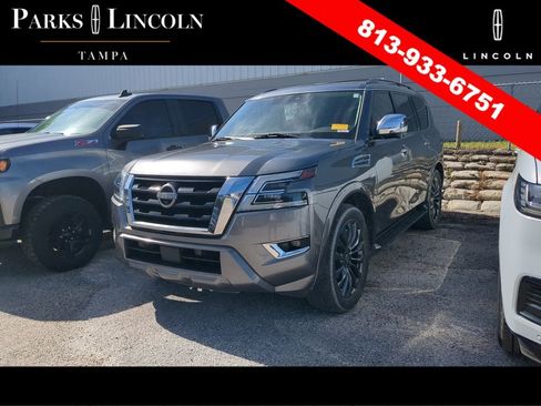 Used 2021 Nissan Armada Platinum w/ Captain's Chairs Package RWD image 9