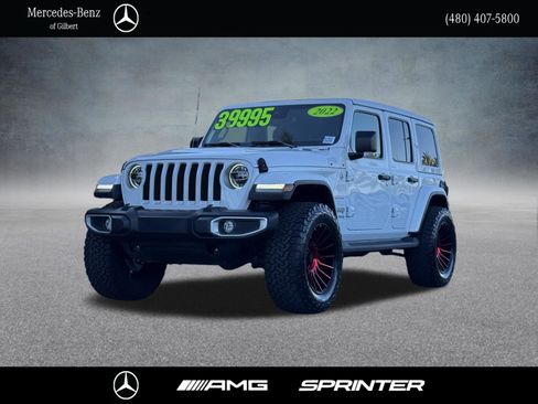 Used 2022 Jeep Wrangler Unlimited Sahara w/ LED Lighting Group AWD/4WD image 1