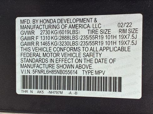 Used 2022 Honda Odyssey Touring image 29