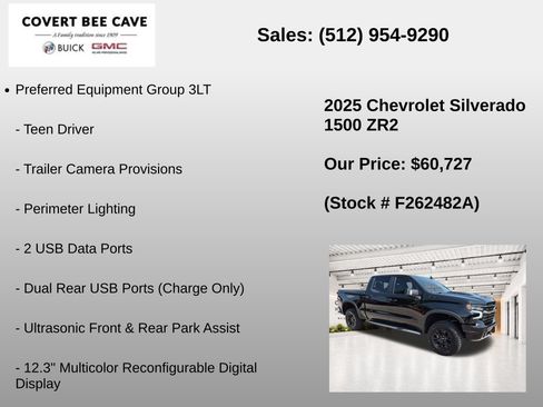 Used 2025 Chevrolet Silverado 1500 ZR2 w/ Technology Package AWD/4WD image 37