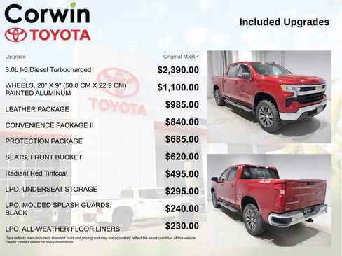 Used 2023 Chevrolet Silverado 1500 LT w/ Leather Package AWD/4WD image 4