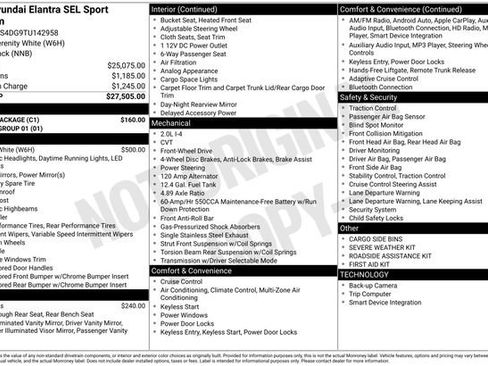 New 2026 Hyundai Elantra SEL Sport w/ Cargo Package image 4