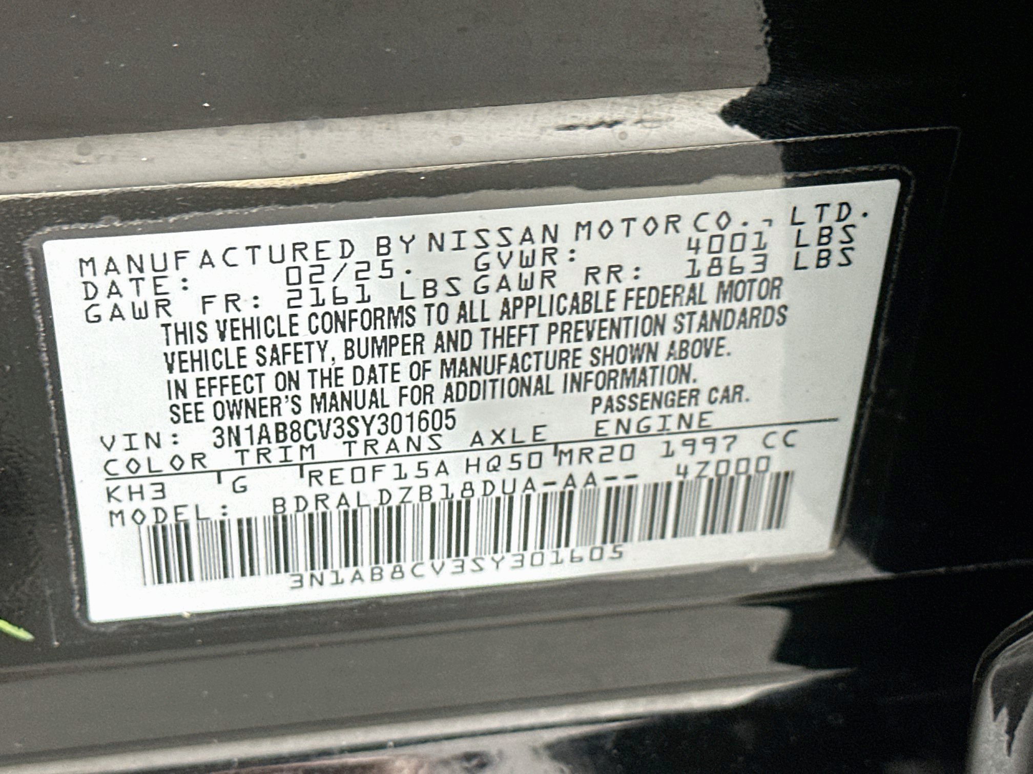 Used 2025 Nissan Sentra SV FWD image 12