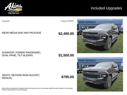 Used 2021 Chevrolet Tahoe Z71 w/ Rear Media and Nav Package image 3