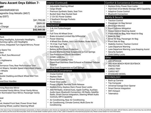 Used 2024 Subaru Ascent Onyx Edition image 20