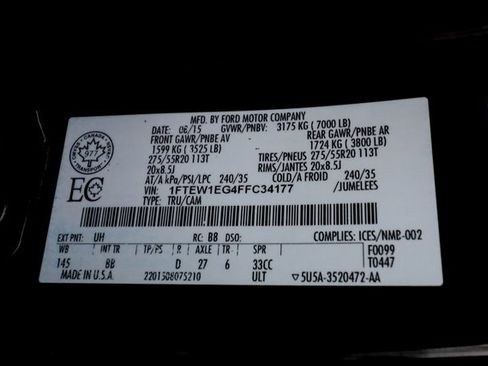 Used 2015 Ford F150 Platinum w/ Technology Package image 64