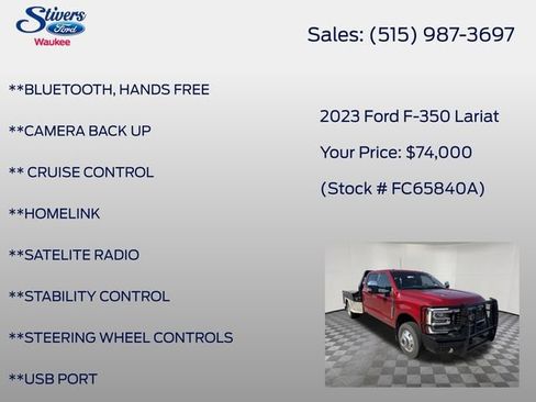 Used 2023 Ford F350 Lariat w/ Lariat Ultimate Package AWD/4WD image 22