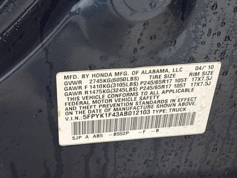 Used 2010 Honda Ridgeline RTS image 12