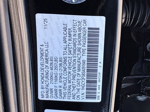 Certified 2025 Honda Accord Sport image 39