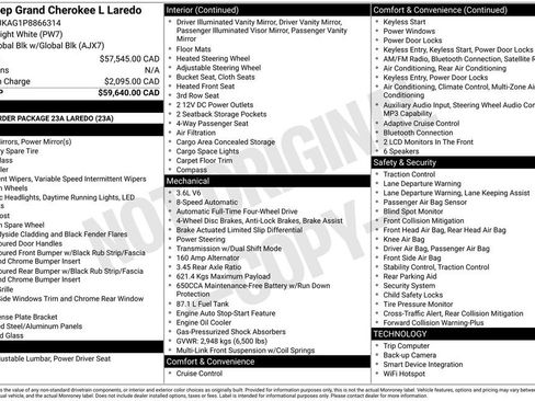Used 2023 Jeep Grand Cherokee L Laredo AWD/4WD image 46