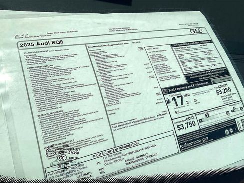 New 2025 Audi SQ8 Prestige image 19