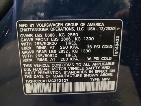 Used 2021 Volkswagen Atlas Cross Sport SE AWD/4WD image 33