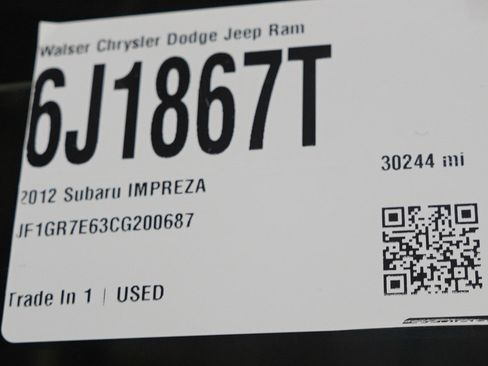 Used 2012 Subaru Impreza WRX Premium w/ Popular Pkg 1 image 28