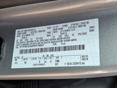 Used 2023 Ford F150 Lariat w/ Equipment Group 502A High AWD/4WD image 27