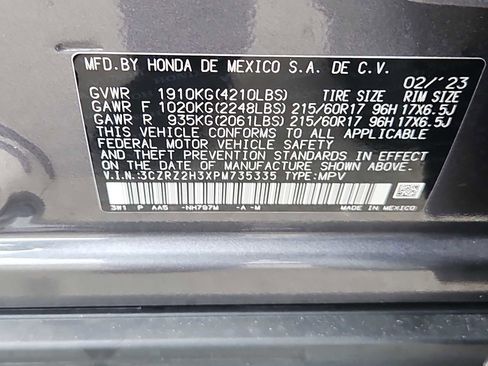 Used 2023 Honda HR-V LX image 25