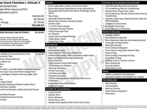 Used 2023 Jeep Grand Cherokee L Altitude AWD/4WD image 3