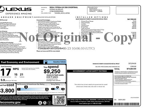 Used 2024 Lexus GX 550 AWD/4WD image 59