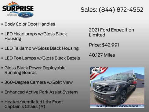 Used 2021 Ford Expedition Limited AWD/4WD image 21