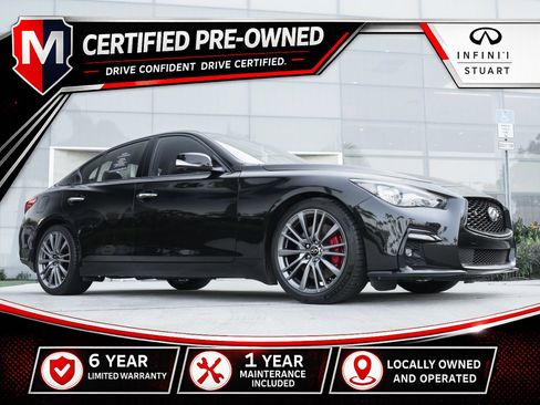 Certified 2023 INFINITI Q50 Red Sport 400 RWD image 1