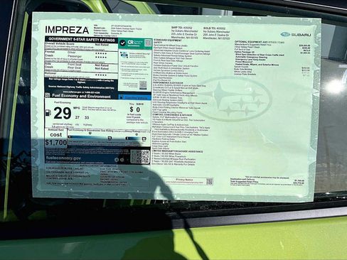 New 2026 Subaru Impreza 2.0i Sport image 19