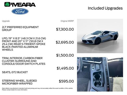 Used 2020 Chevrolet Corvette Stingray Preferred Cpe w/ 2LT Preferred Equipment Group RWD image 4