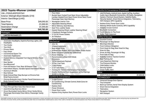 Used 2023 Toyota 4Runner Limited image 2