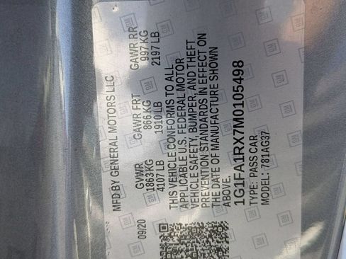 Used 2021 Chevrolet Camaro LS RWD image 19