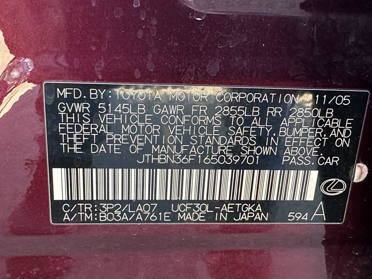 Used 2006 Lexus LS 430 w/ Modern Luxury Pkg RWD image 55