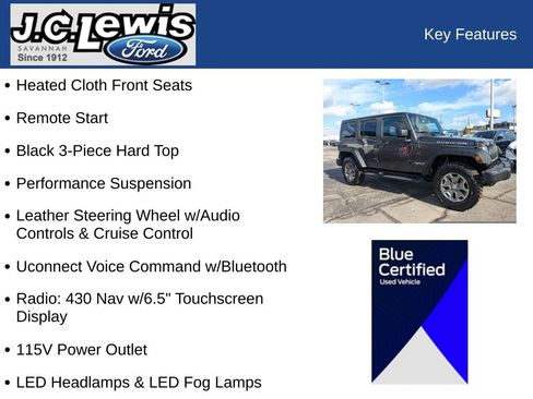 Used 2017 Jeep Wrangler Unlimited Rubicon w/ Connectivity Group image 22