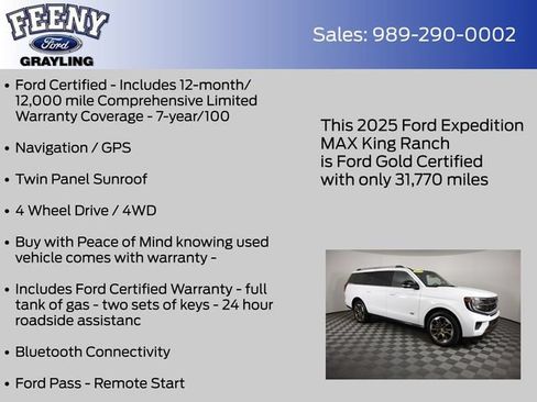 Used 2025 Ford Expedition Max King Ranch AWD/4WD image 4