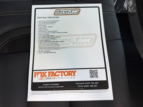 New 2026 RAM 1500 Big Horn AWD/4WD image 40