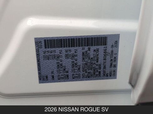 New 2026 Nissan Rogue SV FWD image 26