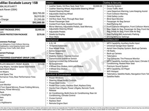 Used 2020 Cadillac Escalade Luxury w/ LPO, Radiant Package AWD/4WD image 2