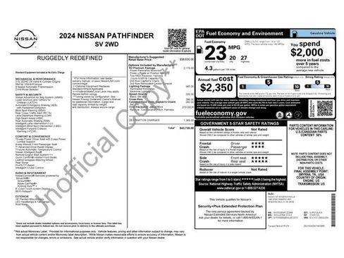Used 2024 Nissan Pathfinder SV w/ SV Premium Package FWD image 2