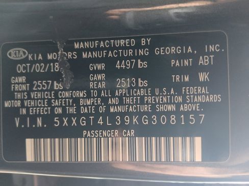Used 2019 Kia Optima S w/ S Panoramic Sunroof Package FWD image 33