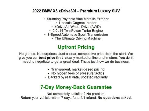 Used 2022 BMW X3 xDrive30i w/ Premium Package 2 (ZPA) AWD/4WD image 26