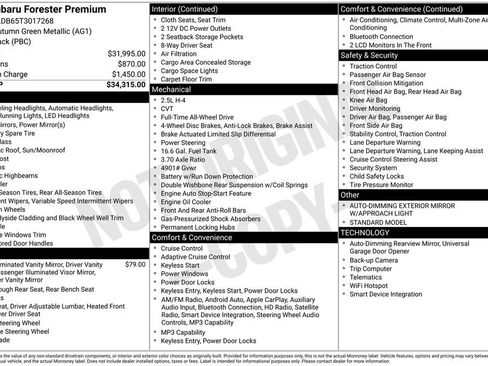 Certified 2026 Subaru Forester Premium AWD/4WD image 5