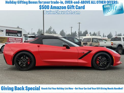 Used 2016 Chevrolet Corvette Stingray Convertible w/ Carbon Flash Badge Package image 6