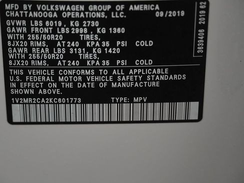 Used 2019 Volkswagen Atlas SEL AWD/4WD image 47