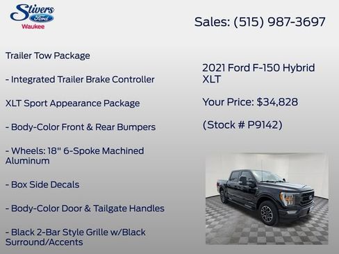 Certified 2021 Ford F150 XLT w/ Equipment Group 302A High AWD/4WD image 28