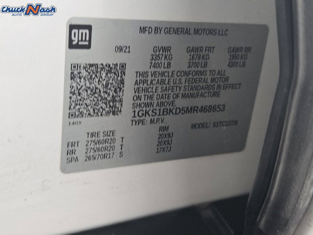 Used 2021 GMC Yukon SLT w/ SLT Premium Package RWD image 40
