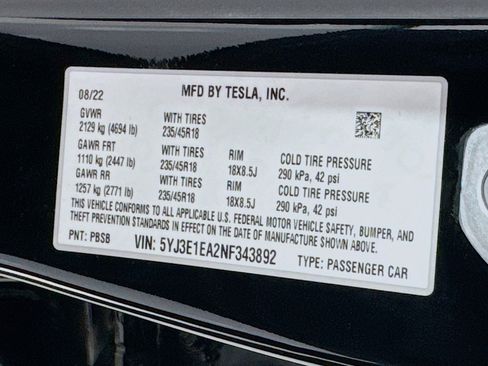 Used 2022 Tesla Model 3 RWD image 23